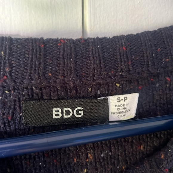 Urban Outfitters BDG Navy Blue Speckled Pullover Sweater - Men’s S - Picture 11 of 12